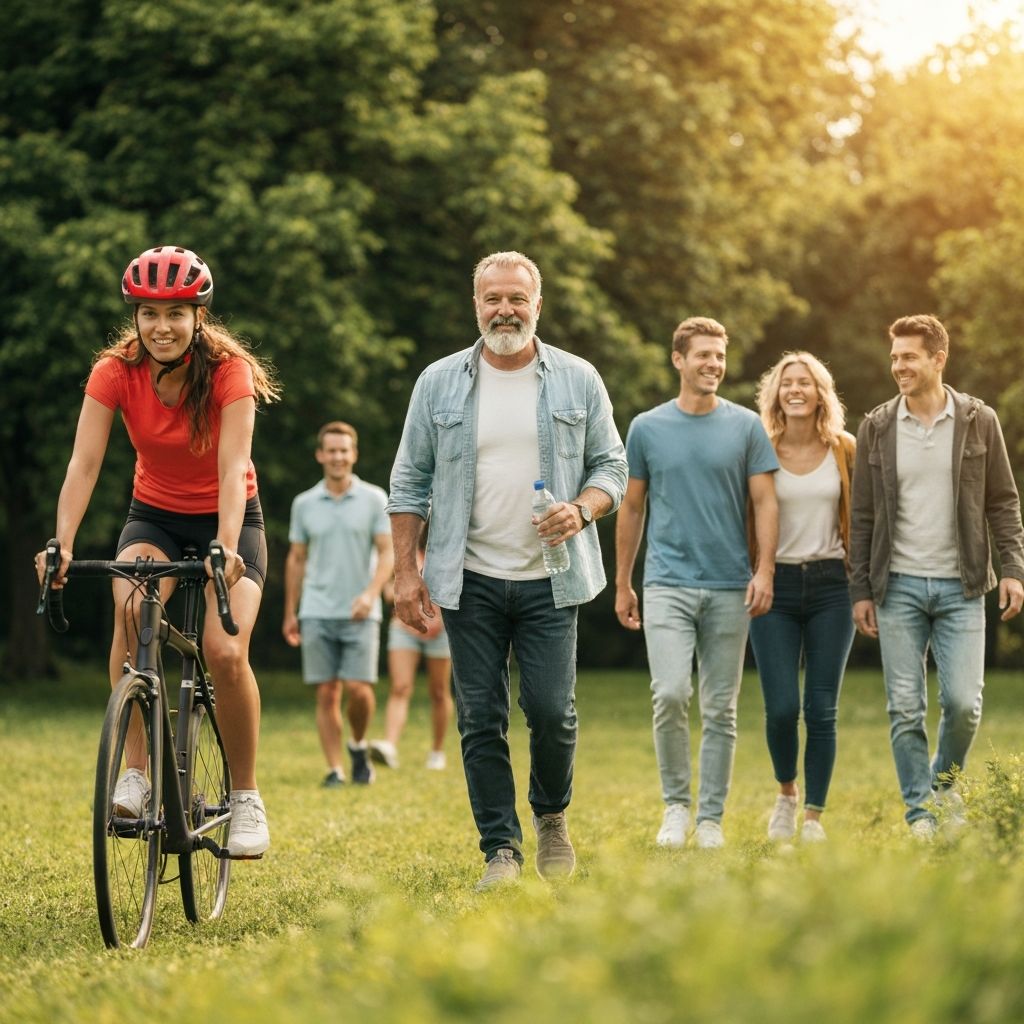Vie active avec mouvement et énergie