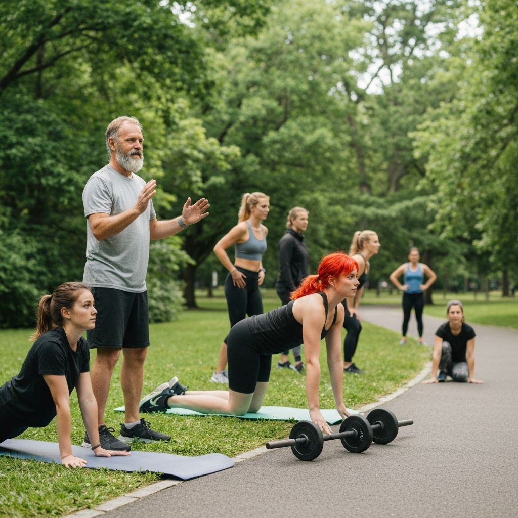 Personnes pratiquant diverses activités physiques